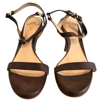 Sergio Rossi Wedges Leather in Brown