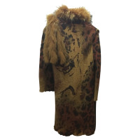 Roberto Cavalli Wool coat with Fox Fur collar