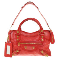 Balenciaga Leder-Handtasche in Rot