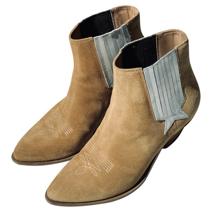Golden Goose Boots Leather in Beige