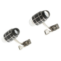 Mont Blanc cuff links in black/silver