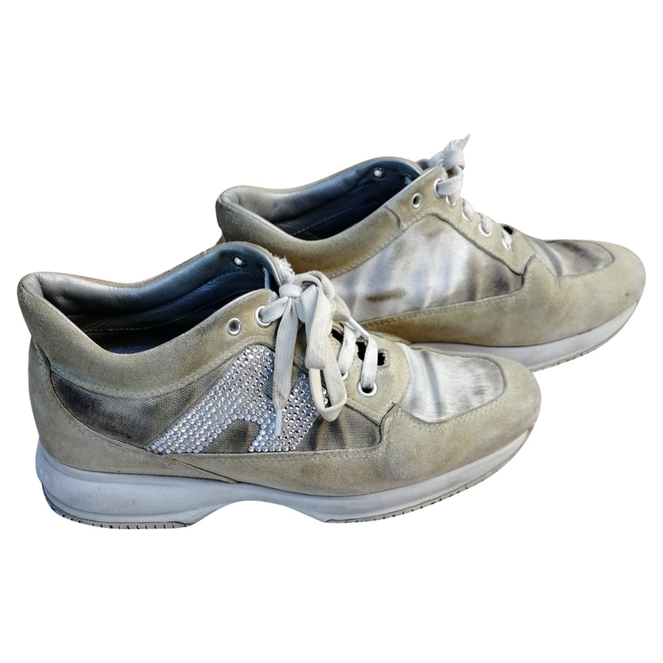 Hogan Schnürschuhe in Beige