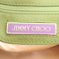 Jimmy Choo clutch in verde chiaro