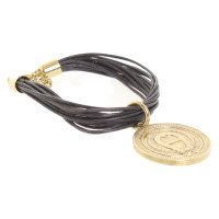 Aigner Bracelet/Wristband Leather in Gold