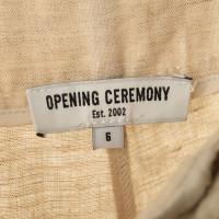 Opening Ceremony Pantaloni di lino beige