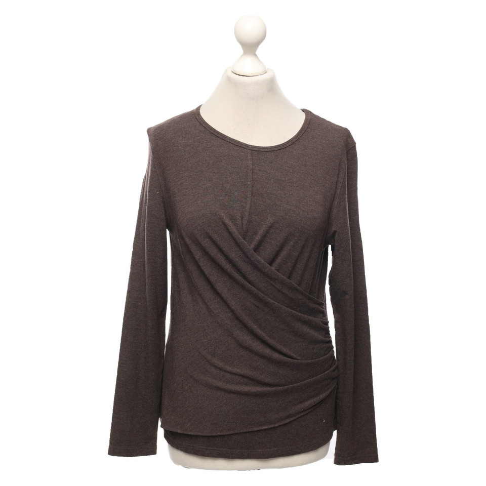 Akris Punto Top Jersey in Taupe