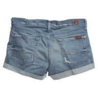 7 For All Mankind Jeansshorts in Blau