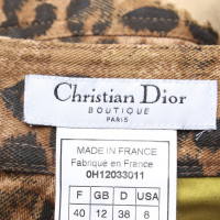 Christian Dior Gonna con stampa leopardo