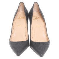 Christian Louboutin Pumps/Peeptoes Leather in Grey