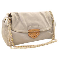 Prada Schoudertas Canvas in Beige