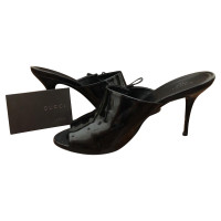 Gucci Sandales en Cuir verni en Noir