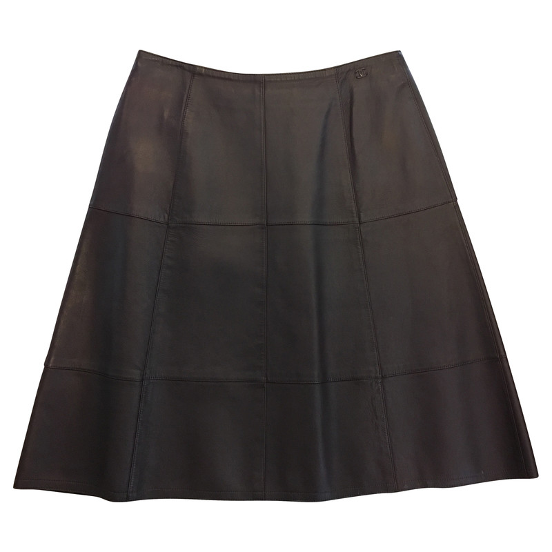 Chanel Leather skirt