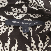 French Connection Camicia in bianco e nero