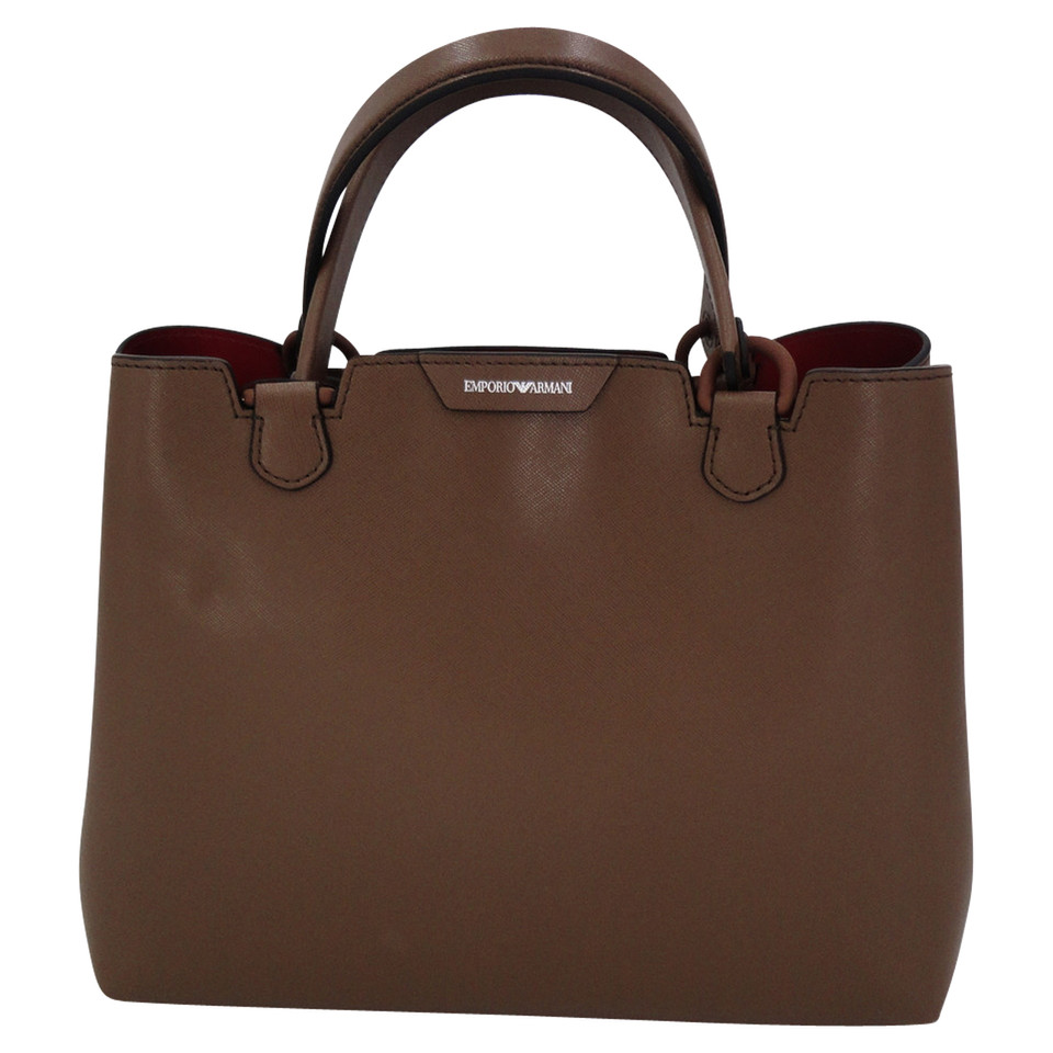 Emporio Armani Handbag Leather in Brown
