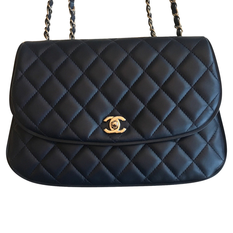 Chanel Shoulder bag Leather in Blue