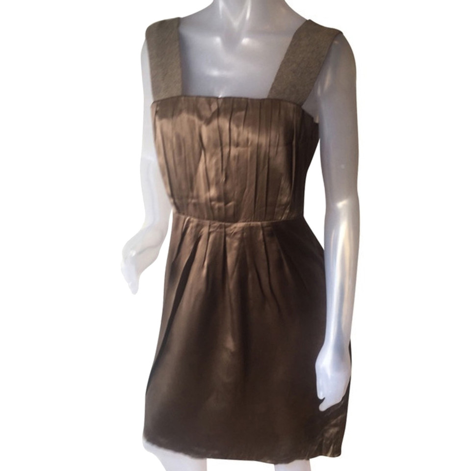 Marc Cain Robe en soie marron