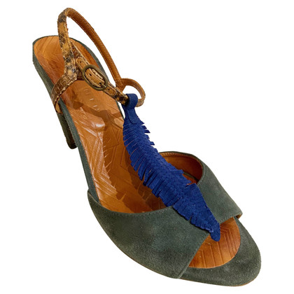Chie Mihara Sandalen aus Wildleder in Blau