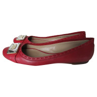 Armani Slippers/Ballerinas Leather in Bordeaux