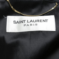 Saint Laurent Mantello in lana vergine