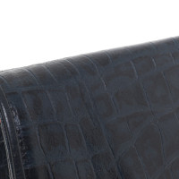 Ferre Clutch Bag Leather in Blue