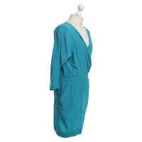Bruuns Bazaar zijden jurk in Turquoise