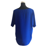 Tibi Blouse in royal blue silk