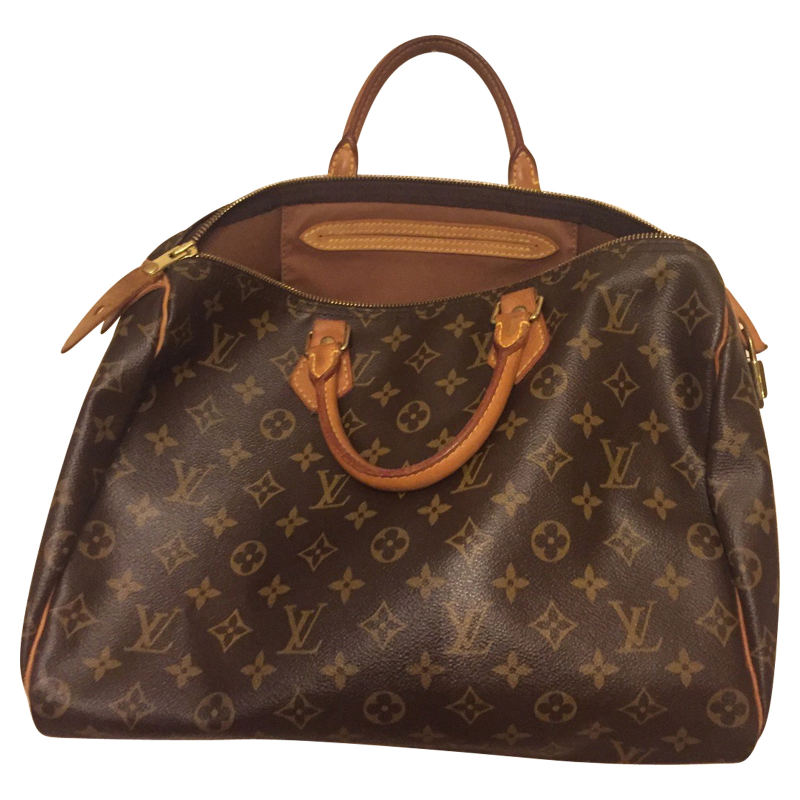 Louis Vuitton Speedy 35 Leather in Brown - Second Hand Louis Vuitton Speedy  35 Leather in Brown buy used for 799€ (3954105)