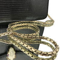 Bulgari "Serpenti Flap Bag" made of lizard leather