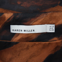Karen Millen Seidenkleid mit Animalprint