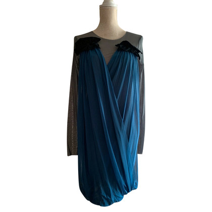 Fuzzi Kleid aus Seide in Blau