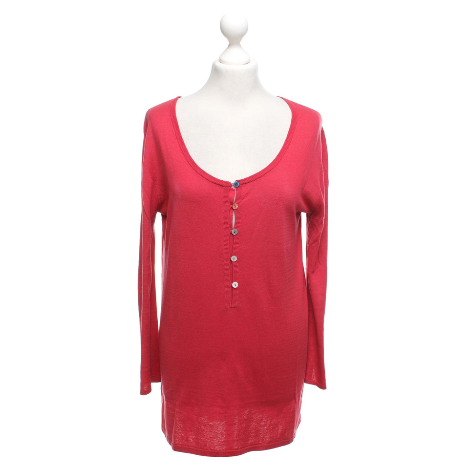 Maliparmi Pull en tricot fin en rouge