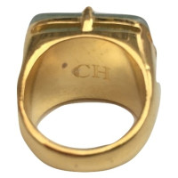 Carolina Herrera Goldfarbener Ring mit Stein