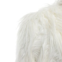 Dkny giacca di pelliccia Faux in crema
