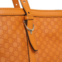 Gucci Shopper aus Leder in Orange