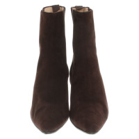 Manolo Blahnik Ankle boots Suede in Brown