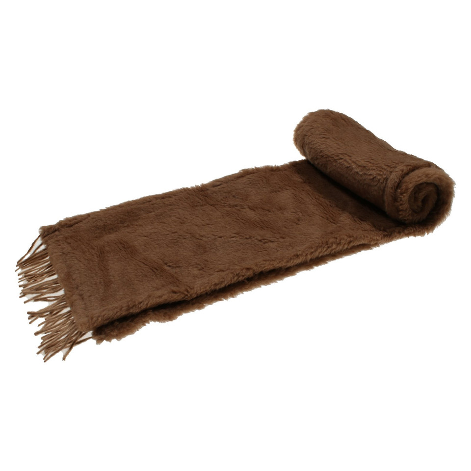 Max Mara Scarf/Shawl Wool in Brown
