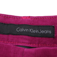 Calvin Klein Pantaloni di velluto a coste in fucsia