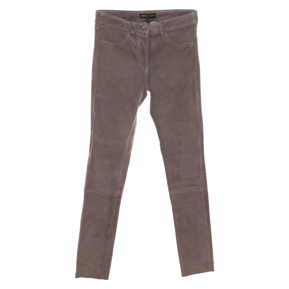 Arma Trousers Leather in Taupe