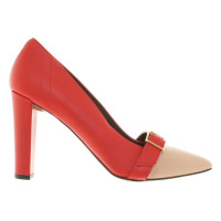 Marni Pumps in Rot/Nude