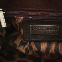 Dolce & Gabbana Wildleder-Handtasche in Braun