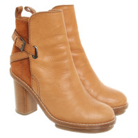 Acne Ankle boots Leather in Beige