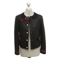 Gucci Leather jacket with brooches