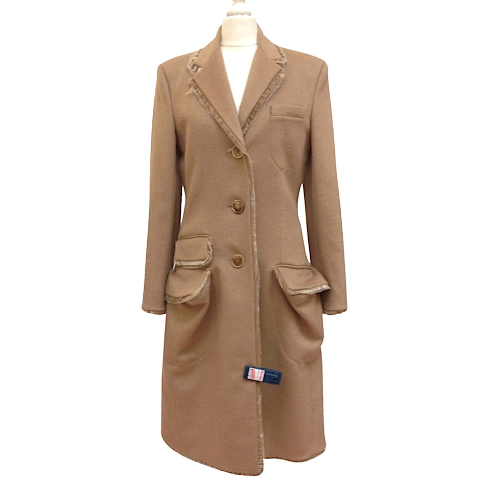 Christian Dior Jacket/Coat Cashmere in Ochre