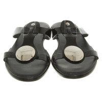 Hogan Sandals Patent leather in Black