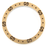 Gucci Roestvrij stalen ring met gouden elementen