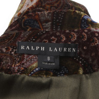 Ralph Lauren Top velluto con motivo