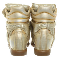 Isabel Marant Sneakers aus Leder in Gold