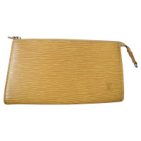 Louis Vuitton Pochette aus Leder in Gelb