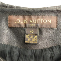 Louis Vuitton Blazer aus Leder in Schwarz