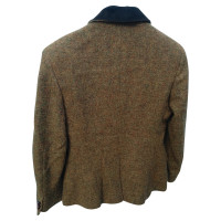 Etro Jacke/Mantel aus Wolle in Braun